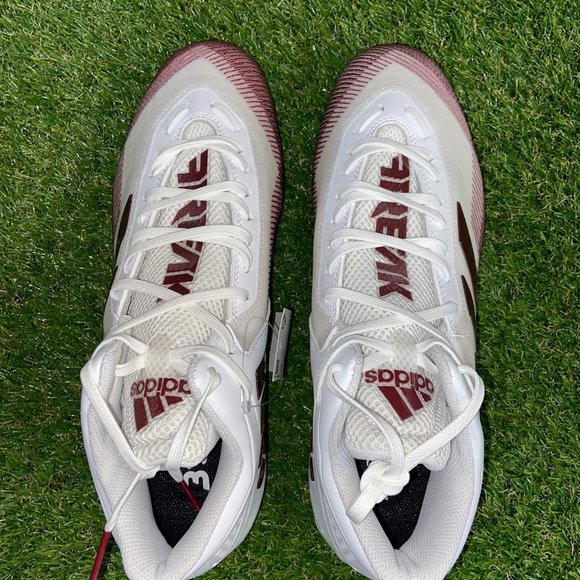 Adidas Freak 20 Carbon Mens Football Cleats Shoes Sz 12 White Maroon EH3448 NEW main image 4